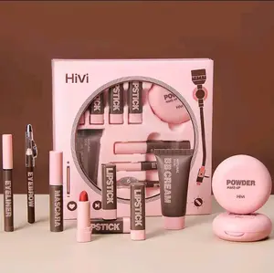 Makeup Kit All-in-one Makeup Gift Set For Women Full Kit, Include Face Setting Powder, BB Cream, Mascara, Eyeliner, Eyebrow Pencil, Lipstick Set