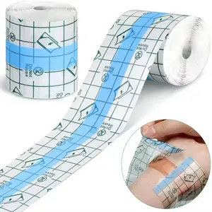 Waterproof Adhesive Tape Roll, Transparent Film Dressing for Shower, Body Acupuncture, Belly Button Protection, Medical Use