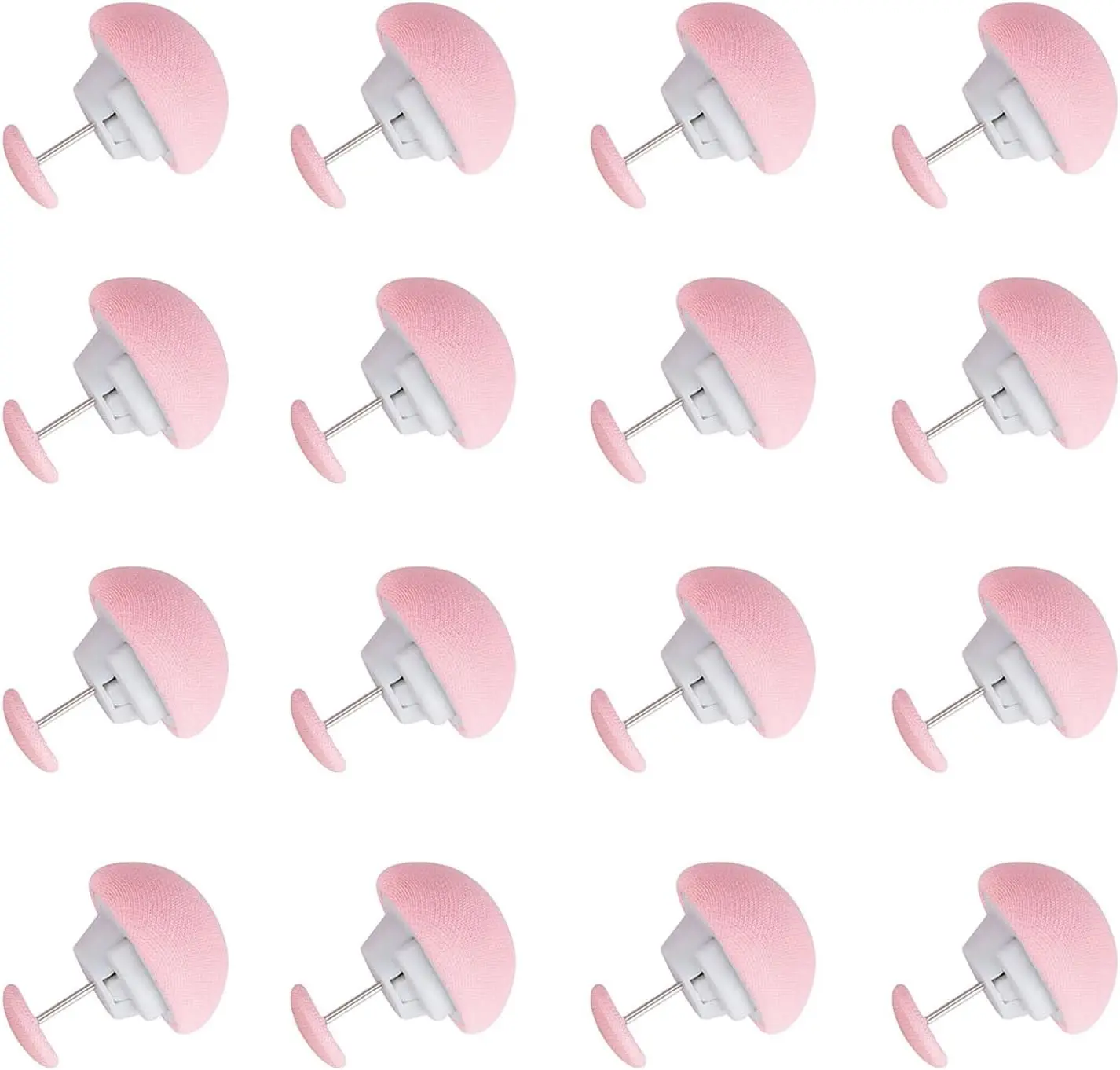 16 Pack Duvet Clips Sets - Duvet Pin for Comforter Inside, Keeps Comforter from Shifting, Double Sided pin Fasteners for Quilt, Cushions, Curtains (Pink)