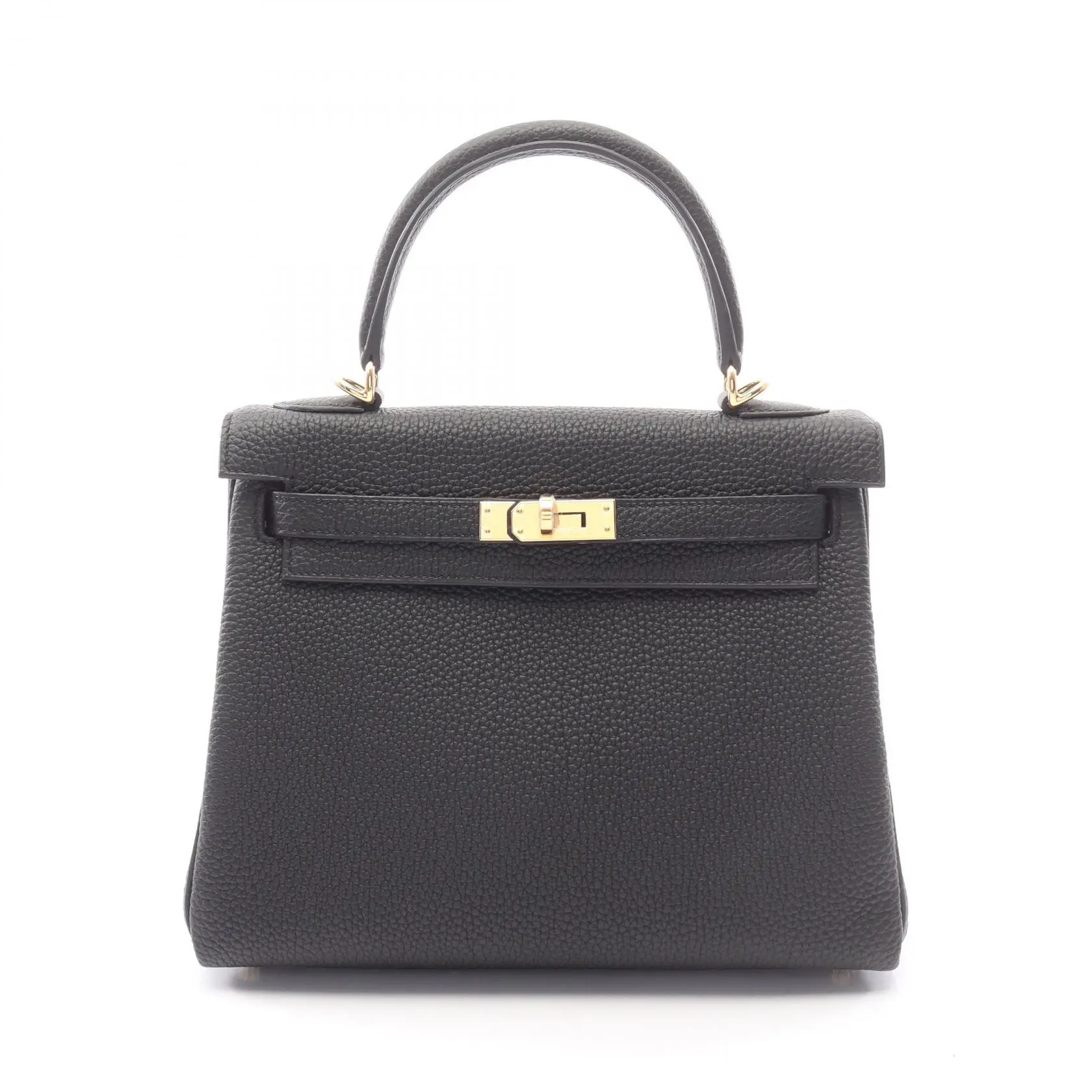 Pre-owned HERMÈS Calfskin Shoulder Bags Hermes Kelly25 Togo Handbag