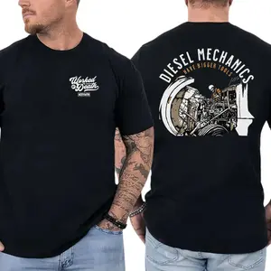 Diesel Mechanic T-Shirt, "Have Bigger Tools" Engine Graphic, Auto Technician Apparel for Diesel Mechanics & Gearheads, Gift for Car Enthusiasts or Mechanics