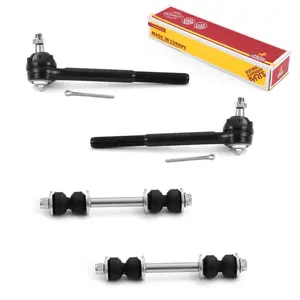 4 PC Front Stabilizer Bar Link and Outer Tie Rod End Kit  97338MT