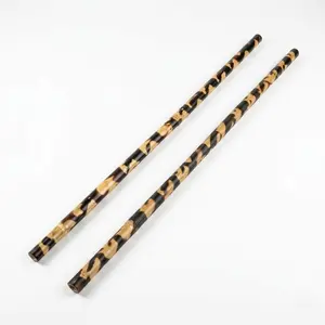 HUEY Rattan Training Sticks, Tiger Flamed, 28", 3/4" Diameter, Pair