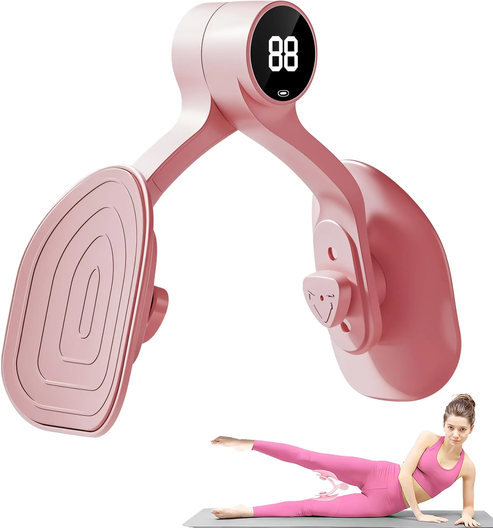 Versatile Pelvic Training Tool with 3 Adjustable Strength Levels for Inner Thigh, Glute & Core Training, Portable Home Fitness Muscle Strengthener for Men and Women, Exerciser, Adjustable Levels, Pelvic Muscle Training