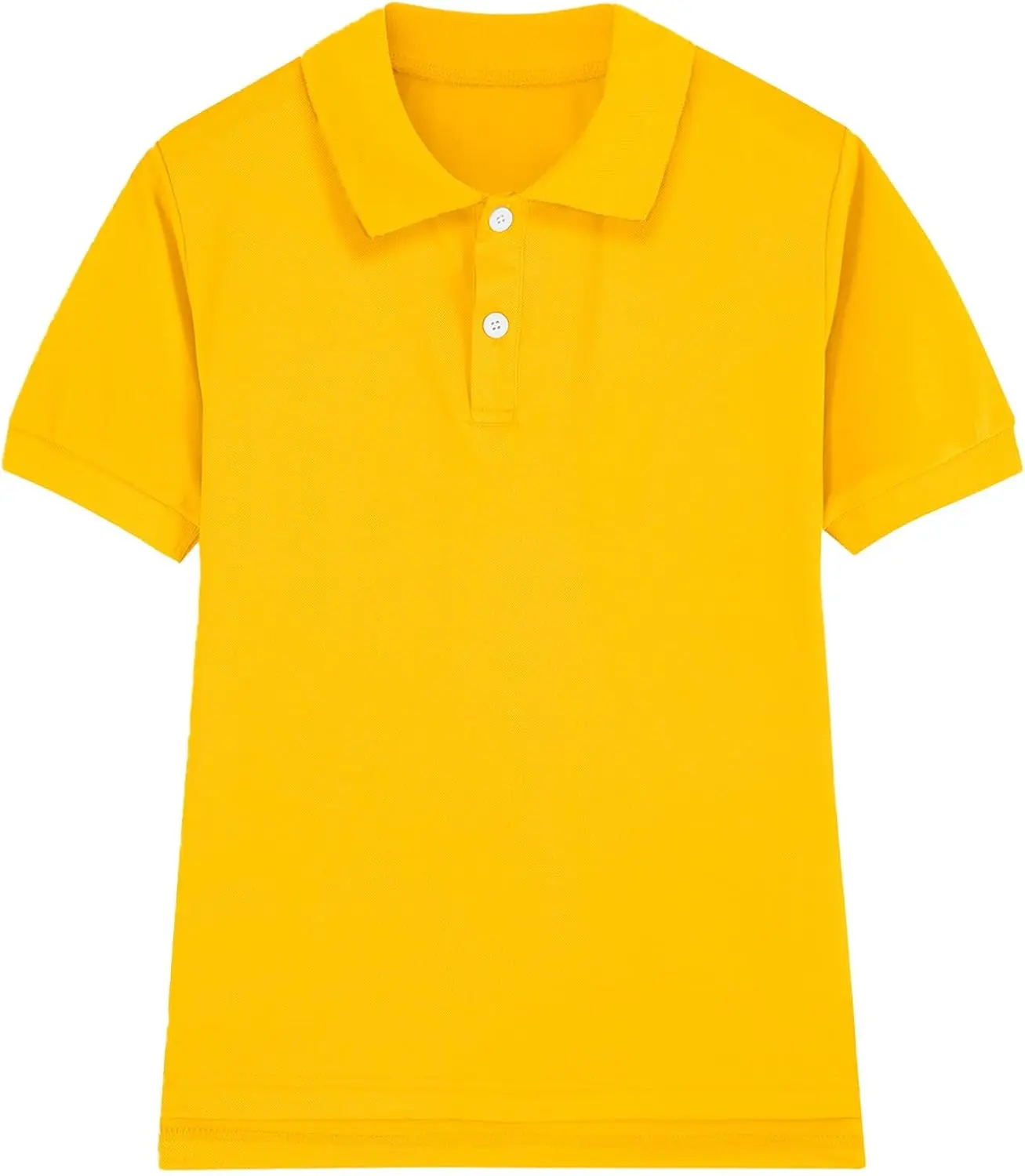 Pique Boys Polo Shirt Short Sleeve Golf Kids School Uniform Shirt Age 5-14Y | 100% Polyester Polo Shirt for Boys,Daily Formal School Uniform for Kids,Casual Button Closure Youth Polo Collared Shirt