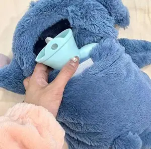 1 Cute Angel Design Thermos Bottle with Stuffed Toy - Perfect for Home, School, Office - Relieves Belly and Warms Hands, Ideal Birthday Gift, Non-Electric, Fabric Material