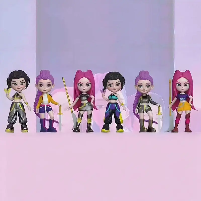 6-Piece Cute Cartoon Figurine Set, Decorative Enchanting Character Figures, Ideal for Home Decor & Christmas Gift (Toys & Hobbies Classic Novelty Action Toy Figures), Decorative Figures