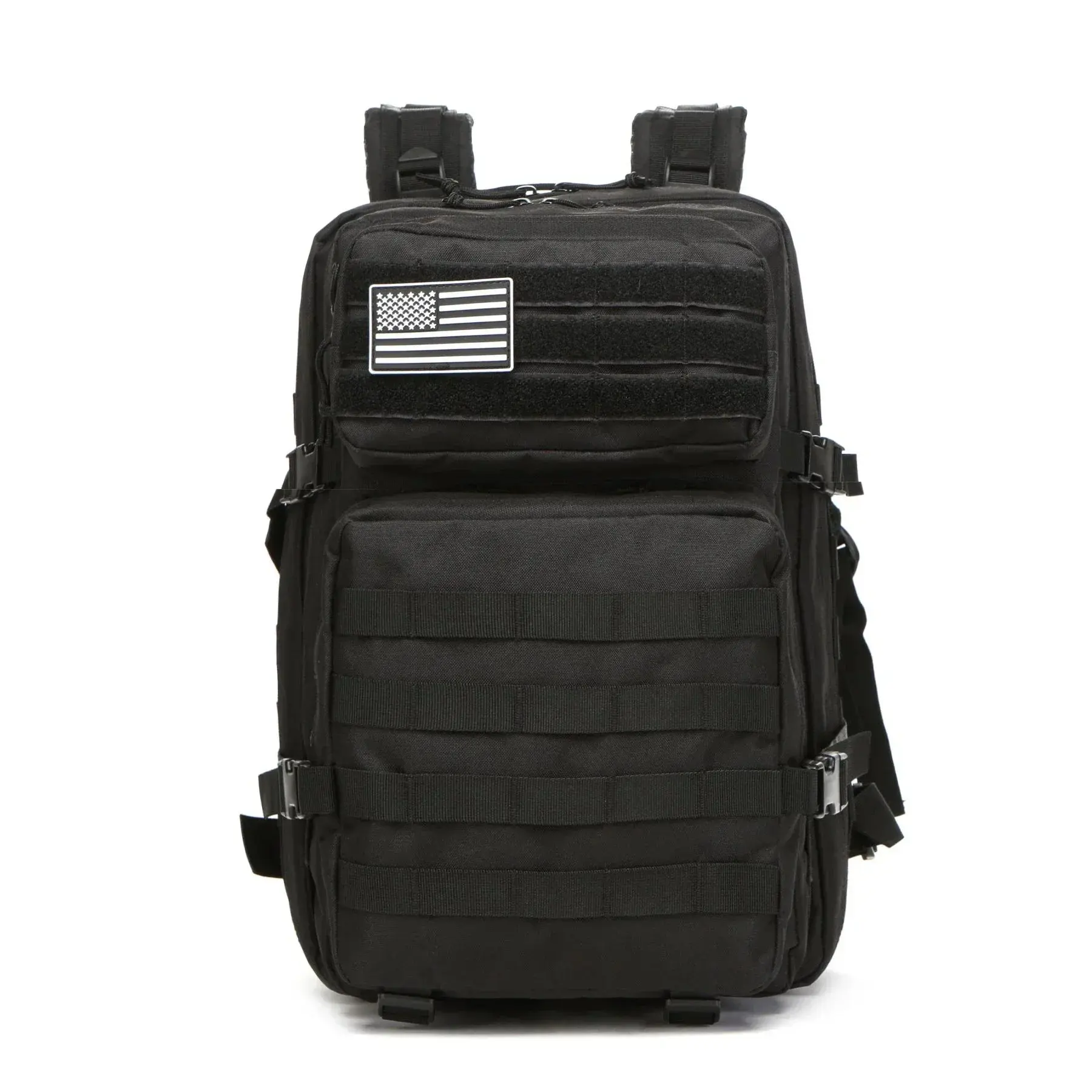 Tactical Backpack, 25L/50L Water-Resistant Military-Style Camouflage Pack in 600D Oxford Fabric with MOLLE System for Hiking, Hunting, and Trekking, Zipper