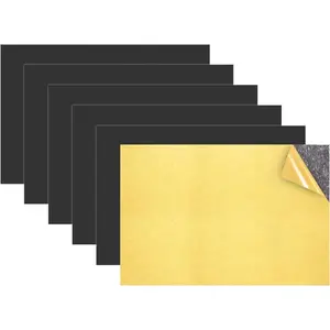 Magnetic Sheets with Adhesive Backing, 6 Pack 4"x6" Picture Size, Photo Magnets For Refrigerator, Sticky Magnet Sheet