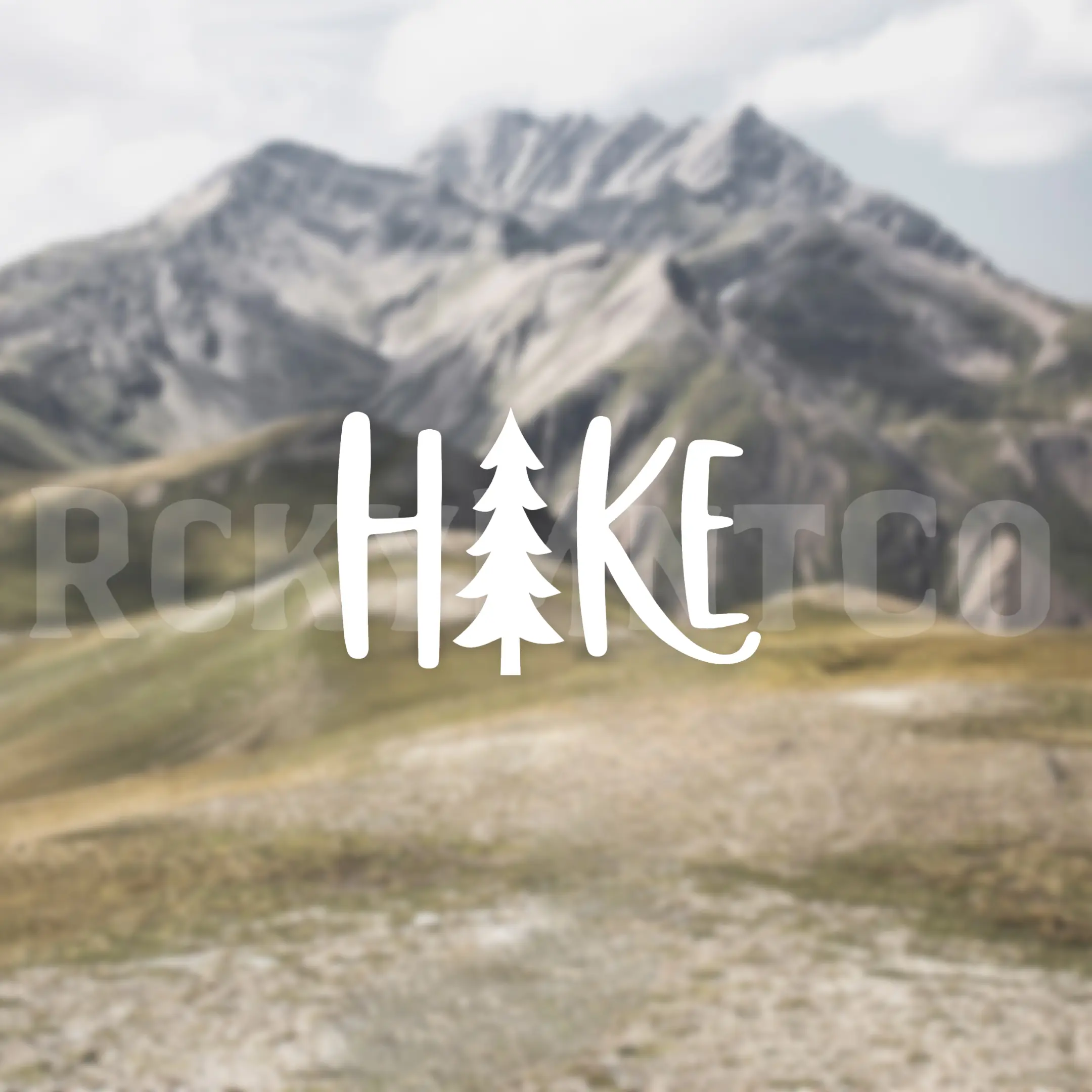 Hike Decal, Hiking Gifts, Outdoor Sticker, Hiking, Mountain Decals, Bumper Sticker, Waterproof