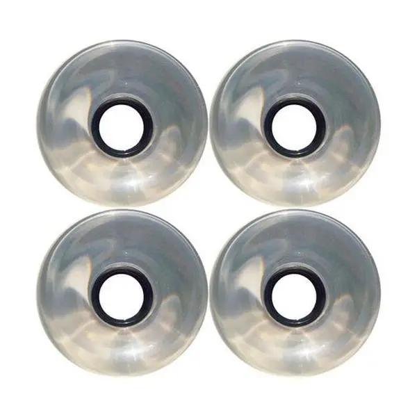 Blank Longboard Wheels 4 pack - 70mm Clear