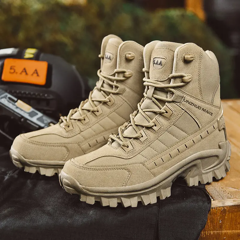 Ubetif Men's Tactical Boots Lightweight Comfortable All-DayWork Boots with Side Zipper for Motorcycle CombatHiking Safety Qutdoor Shoes Fathersdaygift AsymmetricalStructure Highly Adjustable Laces tiktokshopbacktoschool