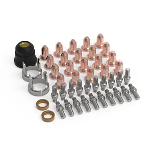 YESWELDER 45Pcs IPT40 Non-HF Plasma Cutting Torch Consumables Set | Long Electrodes and Tips for YESWELDER CUT-55DS-NHF-PLUS & CUT-65DS-PLUS Plasma Cutters
