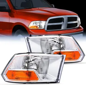 Nilight Headlights Assembly for 2009 2010 2011 2012 Dodge Ram 1500 2500 3500 Dual Beam Model, OE Headlamp Replacement(NOT for Quad Beam Model)