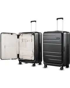 LUGGEX FLO5 24/28" Expandable Polycarbonate Hard Shell Suitcase | Lightweight, Scratch-Resistant, 360° Spinner Wheels | TSA Lock | Travel & Business Essential summervibes FX-Core
