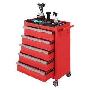 Garvee Heavy-Duty Rolling Tool Chest and Cabinet – 7 Drawers, Large Capacity, Secure Keyed Lock, Sliding Drawers & Liners, Modular Mobile Storage Cart – Organizer for Garage, Workshop, Warehouse
