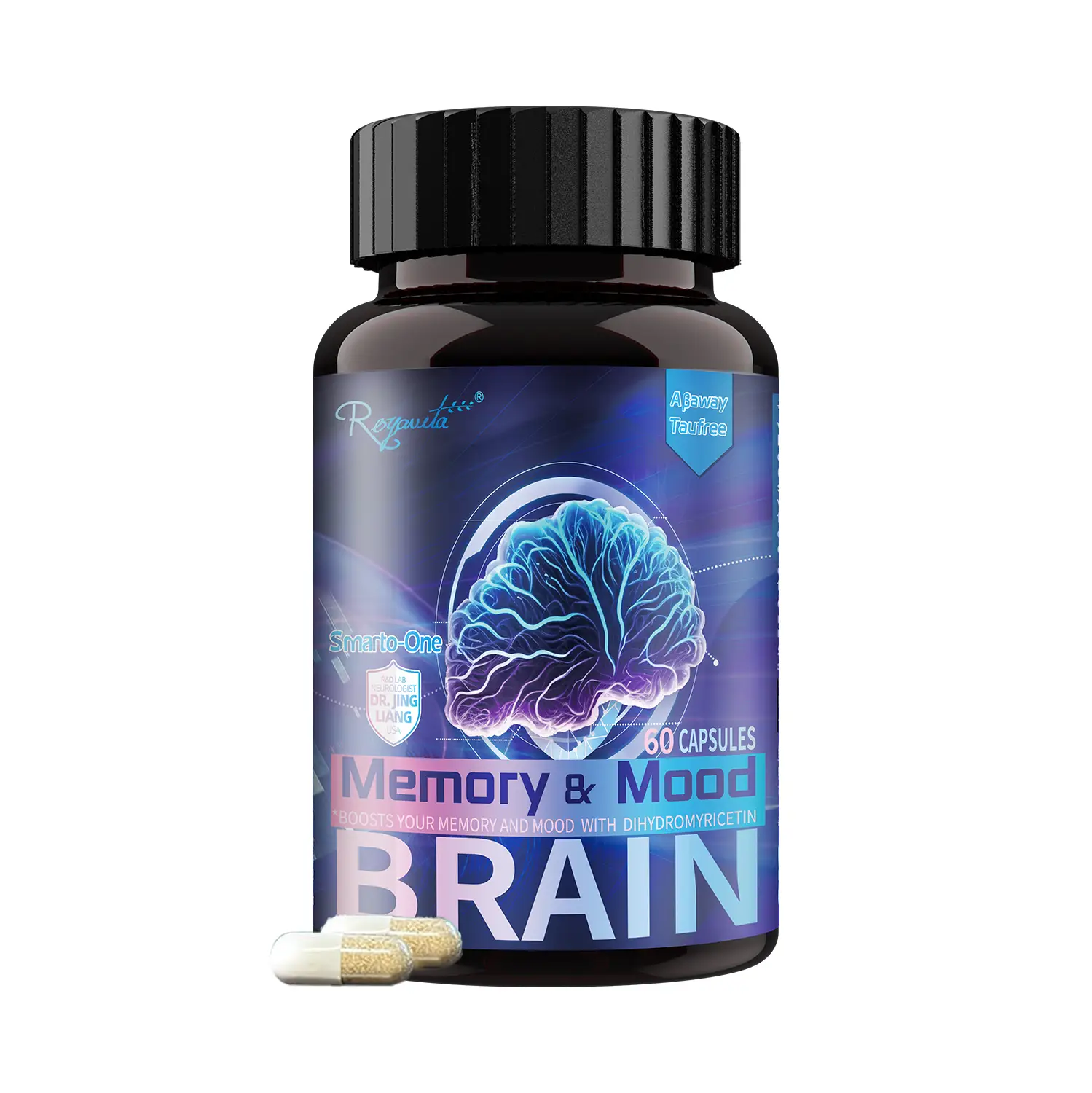 ROYAVITA Ultra Decaffeinated Clinically Tested Brain Supplement, Improves Mental...