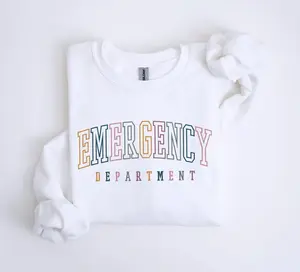 Emergency Department Sweatshirt, ER ED Nurse Life, Emergency Room Doctor, Nursing School Grad, Nurse Week, Unisex Crewneck Sweatshirt
