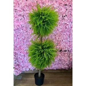 50 Inch Bead Grass Potted Topiary Tree