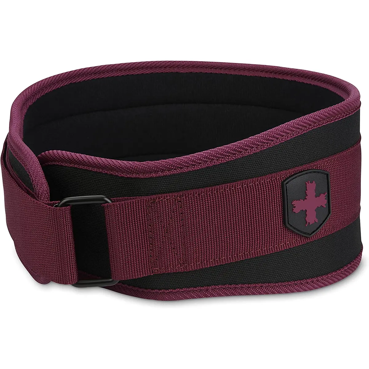 Harbinger 4.5" Width Unisex Foam Core Weight Lifting Belt - Black/Merlot
