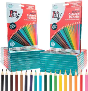 Idiy Individually Packaged Boxes of 20 Colored Pencils (20 Packs, 400 Total)- Safety Tested, For Kids, Teachers, Art Class Pack Classrooms, Restaurants, School Supplies, Craft Project & Gifts