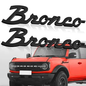 Fender Side Emblem for Bronco 2021, 3D Lettering Decal with 3-M Adhesive Tape, Truck Letter Accessory, Easy Installation