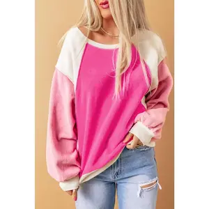 Colorblock Fleece Long Sleeve Sweatshirt
