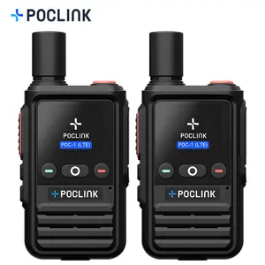 Poclink POC-1 Lite 4G Walkie Talkie - Lifetime Free Subscription Unlimited Range Global POC Radio with Bluetooth & APP, 3000mAh Long Battery Life, Rugged IPX4 Waterproof, SIM Included for Hiking & Team Work Durable Remote