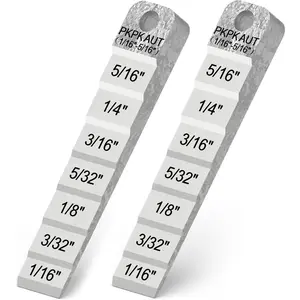 2Pcs 2130 Small Pipe Spacer Wedge Stepped Guage (3/4" x 4"), Fit for Pipe Spacing Welding, Stepped Flange Wedge with Lanyard Hole Pipefitter Tools