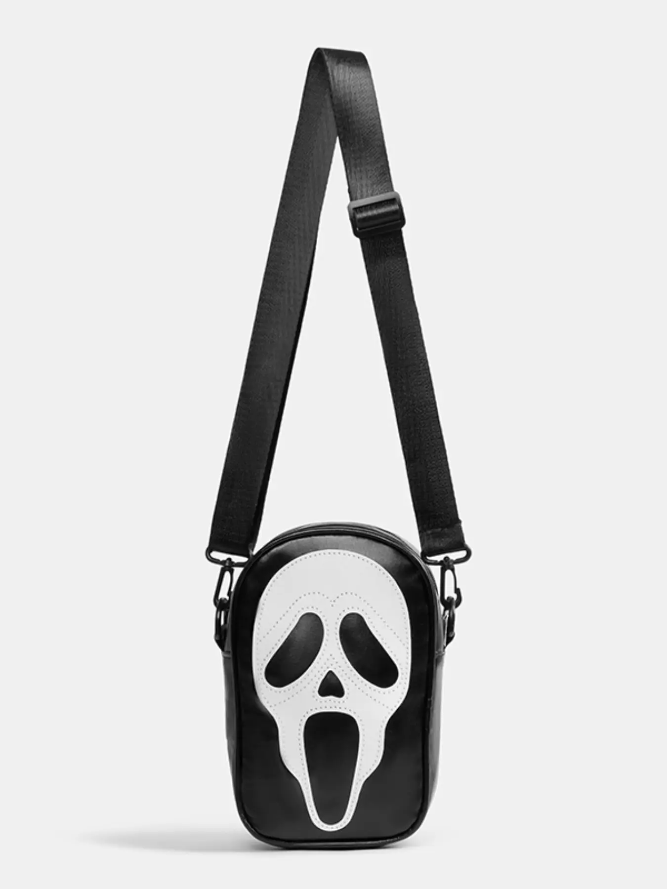 Christmas New Ghost Face Skull Crossbody Bag, Holiday Hip Hop Creative Ghost Chest Bag, Cool Couple Small Bag, Trendy and Unique Design