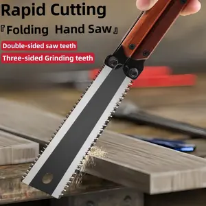 12" Japanese Folding Saw, SK5 High-Carbon Steel Blade, Dual-Purpose Flush Cut & Trim - Professional Woodworking & Gardening Tools, Portable DIY Foldable Design with Non-Slip Handle