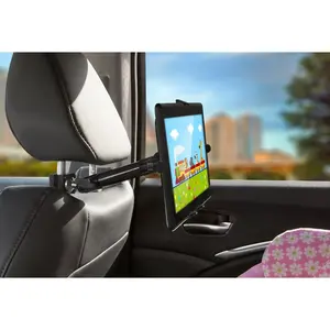 Mount-It! Universal Tablet Headrest Carbon Fiber Heavy-Dut Tablet Car Mount Fits 7-11" Screens Easy Installation No Tools Required