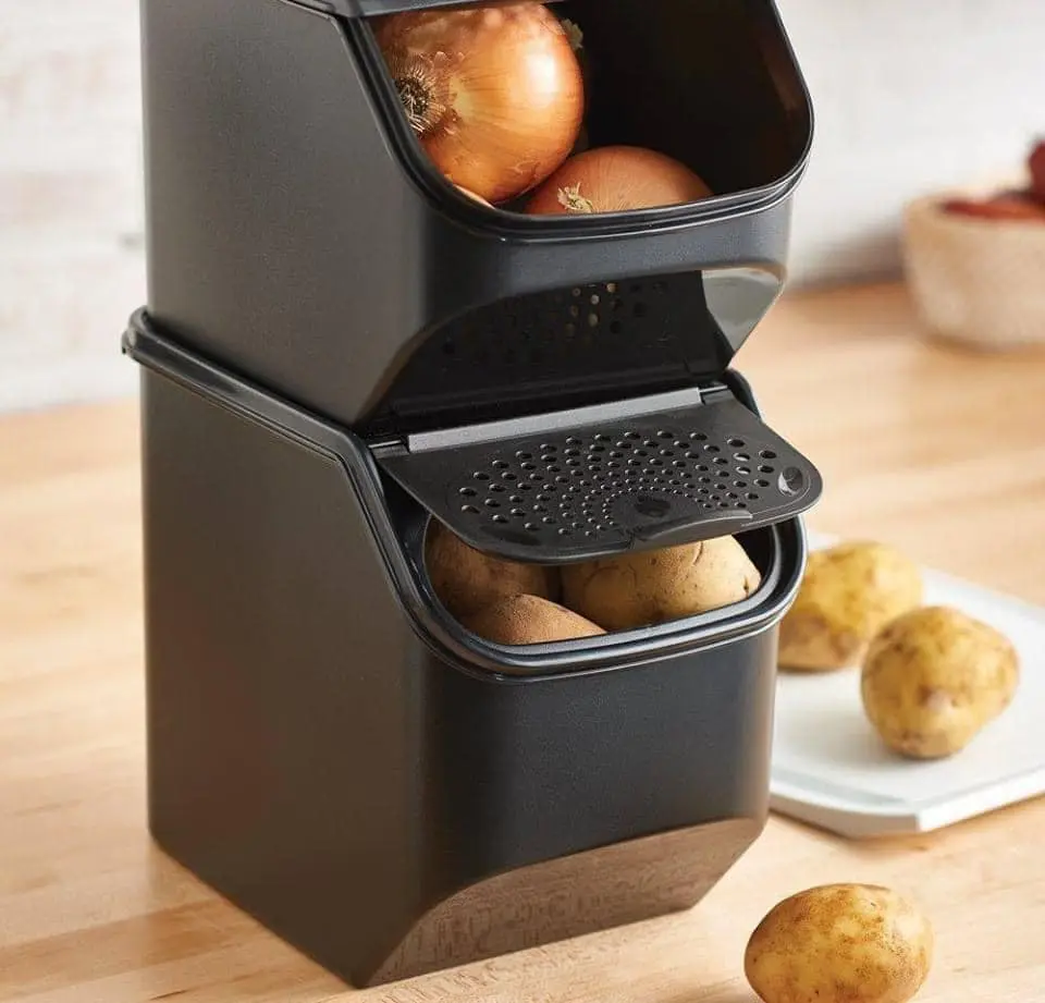 Tupperware Potato Smart and Onion Keeper -  store with confidence - dishwasher safe -  lifetime warranty