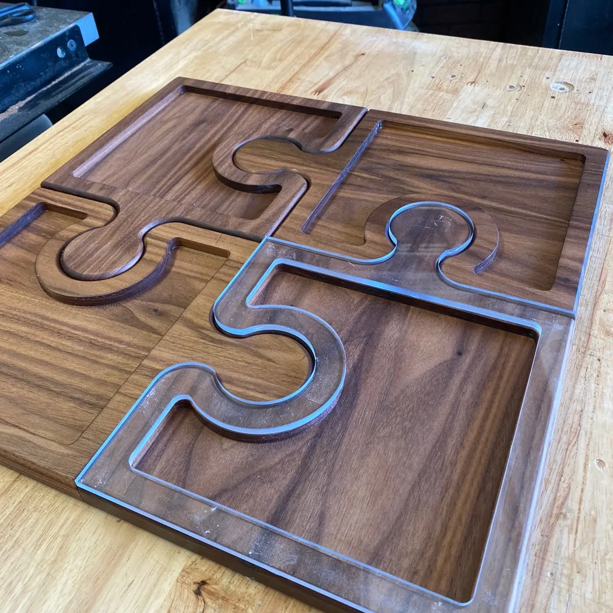 Jigsaw platter TEMPLATE