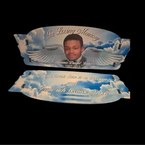Sublimation Memorial Bench- Elegant Design with Pictures, Poems and Scriptures
