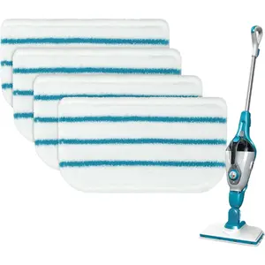 Steam Mop Pads Replacement Compatible with  Steam Mop SM1600, SM1610, SM1620, HSM13E1, HSMC1300FX, HSMC1321, HSMC1361SG Cleaner Black and Decker Steam Mop Replace Pads for Floor Cleaning