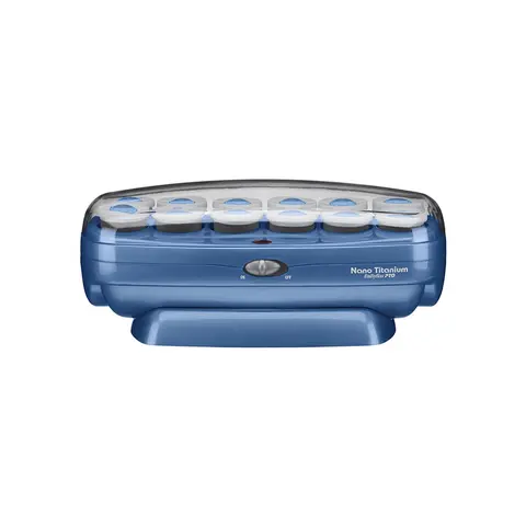 BaBylissPRO Nano Titanium 1.5" Jumbo Plug-In Heating Rollers Hairsetter (12 Pieces, BABNTCHV15 Model) - Adults' Ceramic Titanium Curler Haircare Styling Kit, Compact, Fast Styling, Anti-Frizz, Lightweight, Curl-Enhancing, Storage Lid, Natural Body Boost