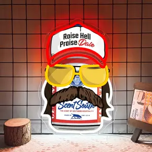 Raise Hell Praise Dale Earnhardt Number 3 Sports Car Neon Signs for Wall Decor,Dimmable Garage Neon Light,Usb Powered Car Signs for Kids Bedroom Boys Room Playroom Man Cave Bar Birthday Gifts