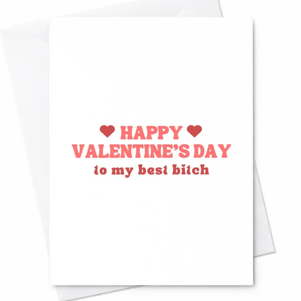 Funny Best Friend Valentine's Day Card - Galentine's Day C-93