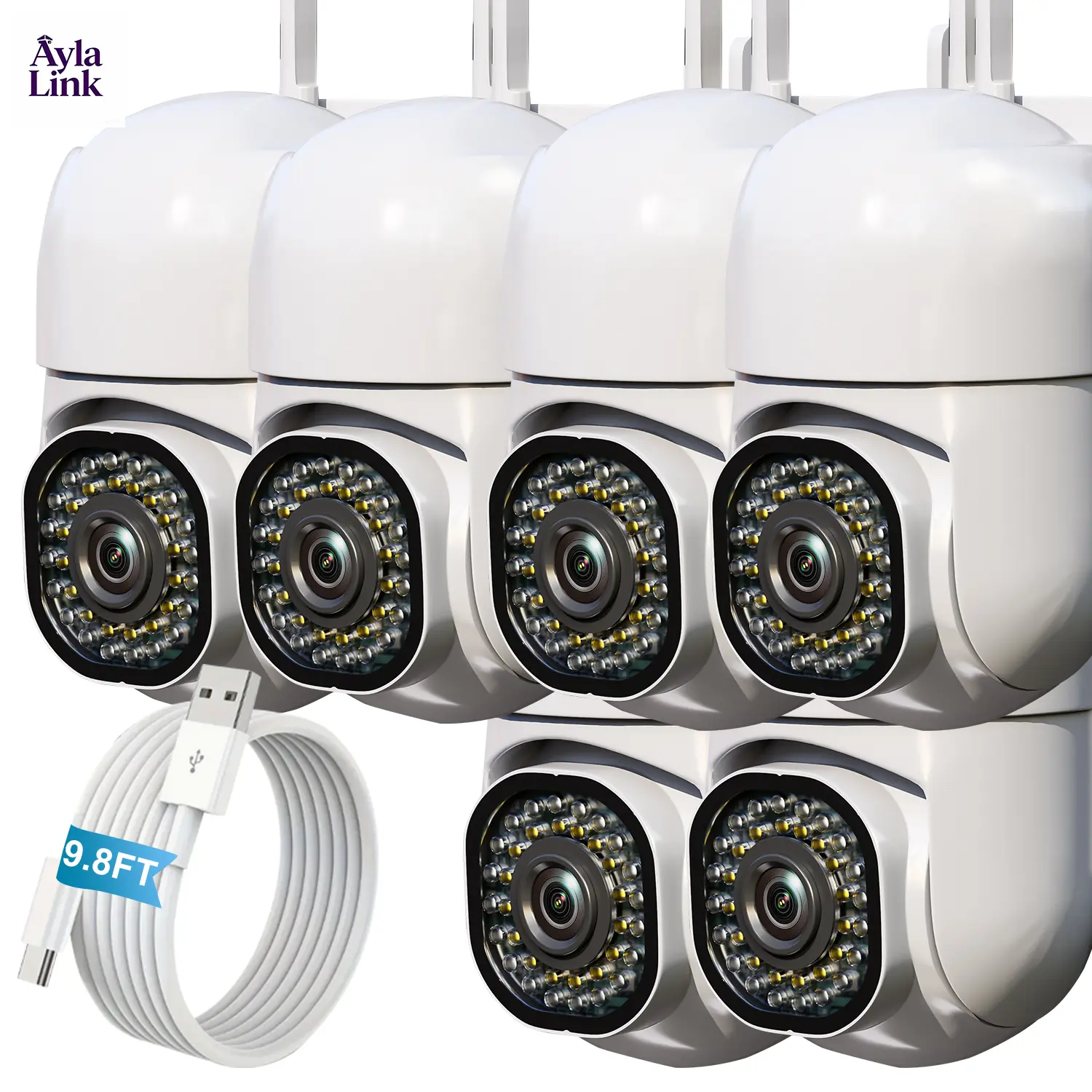 6pcs + Extension Cable