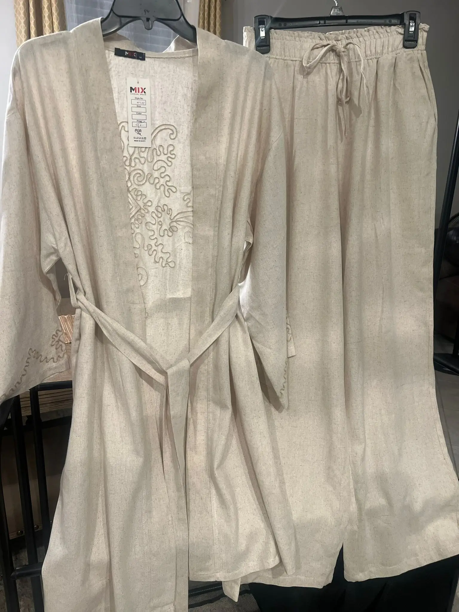 Linen set Loungewear Womenswear Pajama Nightwear