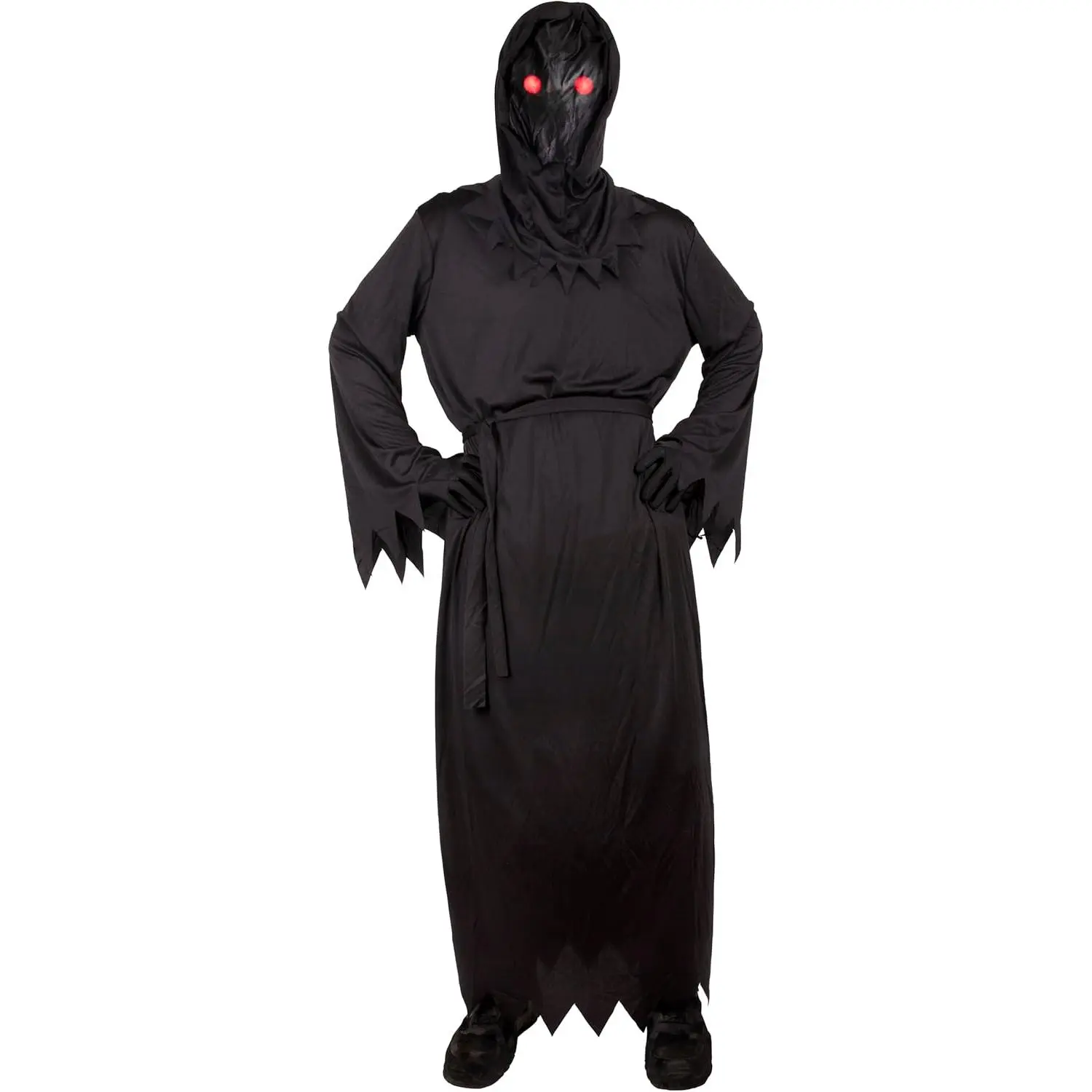 8-10 Youth Grim Reaper Costume - Halloween Costume for Youth - Creeper Scary Scream Outfit Horror Costume - Creepy Death Demon Cosplay Dress Up - Medium