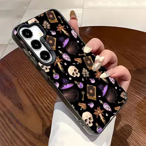 Halloween magic book poison Pattern Acrylic TPU mobile phone case for Samsung Galaxy S25 S24 S23 S22 PLUS ULTRA FE camera full protector fashion high quality design fingerprint resistant gift anti drop durable