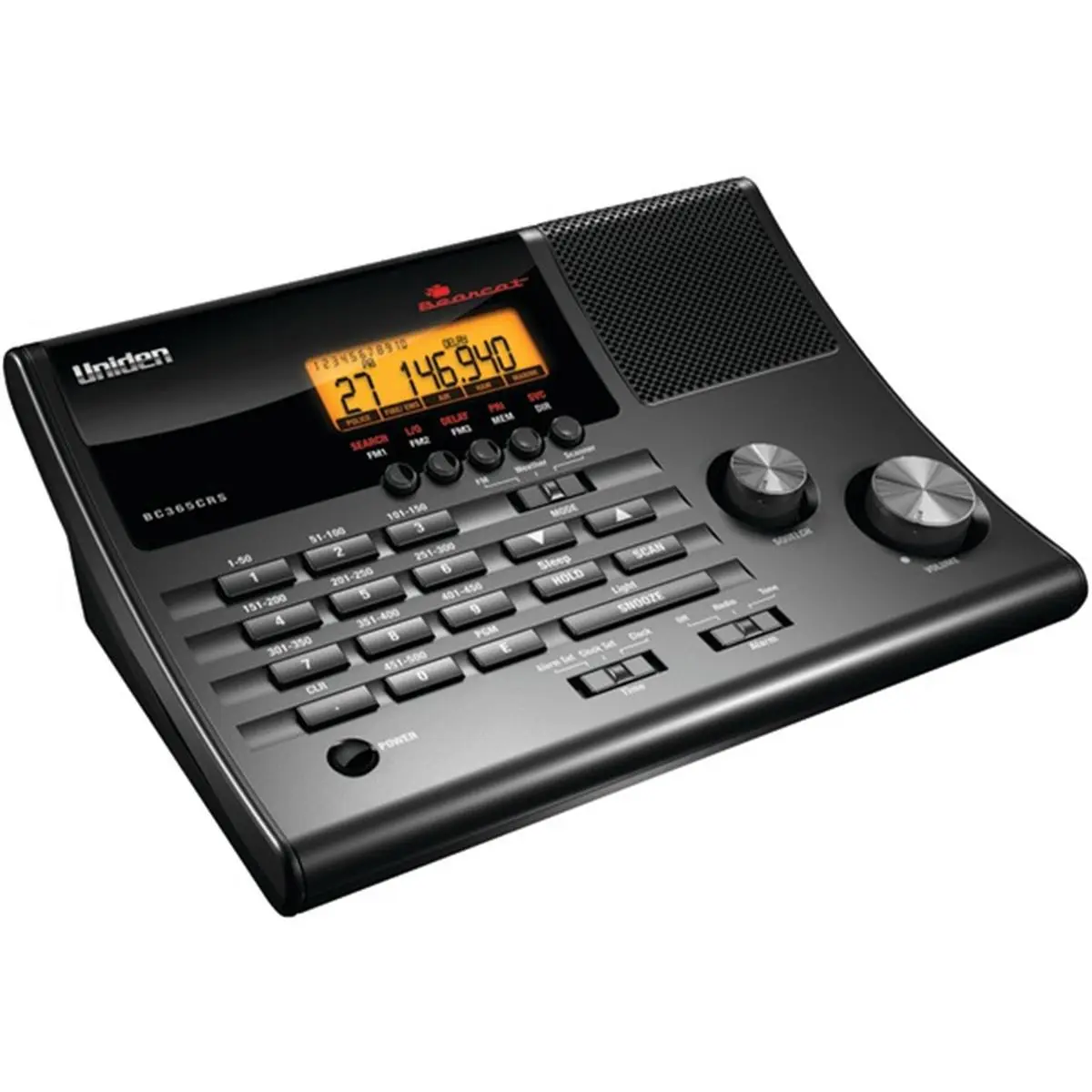 Uniden 500-Channel Scanner with Weather Alert, Alarm Clock Radio, Audio Functionality – Black (Computers & Office Equipment, Office Scanners)