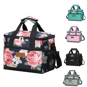 Large Lunch bag For Adult Men Women，Reusable Lunch Box，Portable Cooler Tote Bag，Insulated Lunch Box for Work Office Picnic Travel Essentials
