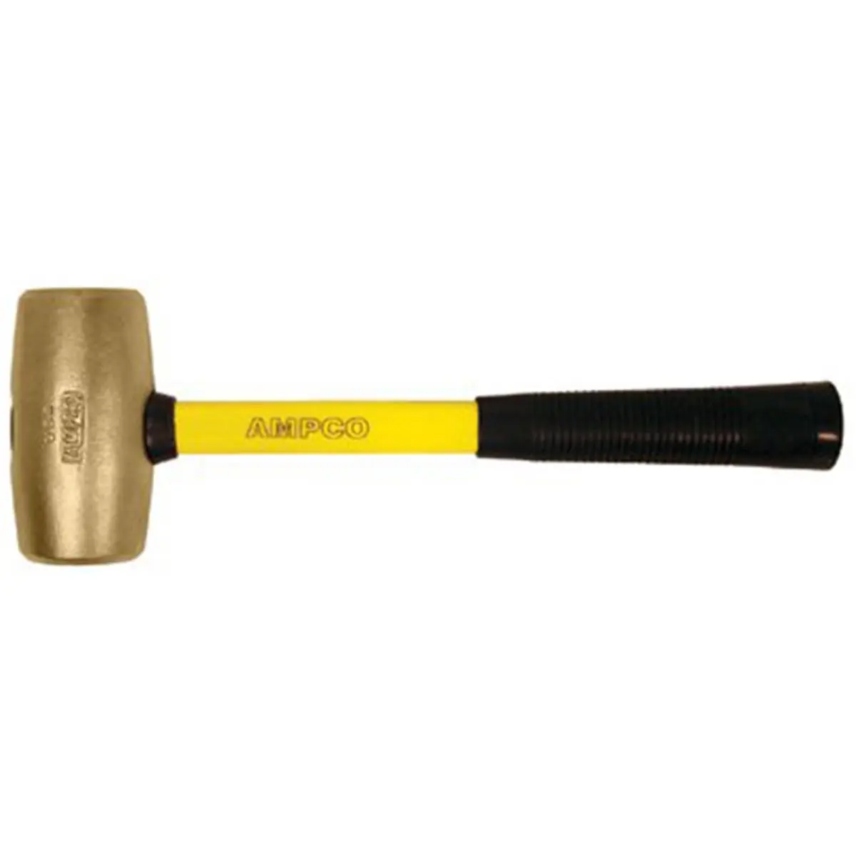 Ampco Safety Tools 6lb Single Mallet - Beryllium-Free, Non-Magnetic, Corrosion-Resistant, 15in Fiber Glass Straight Handle