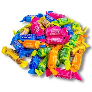 Fruit Chews - 5 Pound Bag - Assorted Candy - Chewy, Fruity and Delicious - Cherry, Lemon, Lime, Orange and Vanilla - QUEEN JAX - Individually Wrapped Candy - Fresh, Mouth Watering and Scrumptious Bulk Candy Bag - Buy In Bulk and Save!