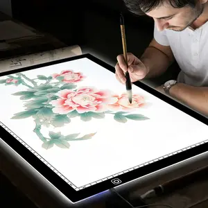 LED Drawing  A2(60cm*40cm) Light-Up Acrylic  Writing , featuring an ultra-thin adjustable light pad, Suitable for diamond painting, sketching, animation,Light Table  It is a USB-powered high-brightness LED dual light strip painting  copy board,