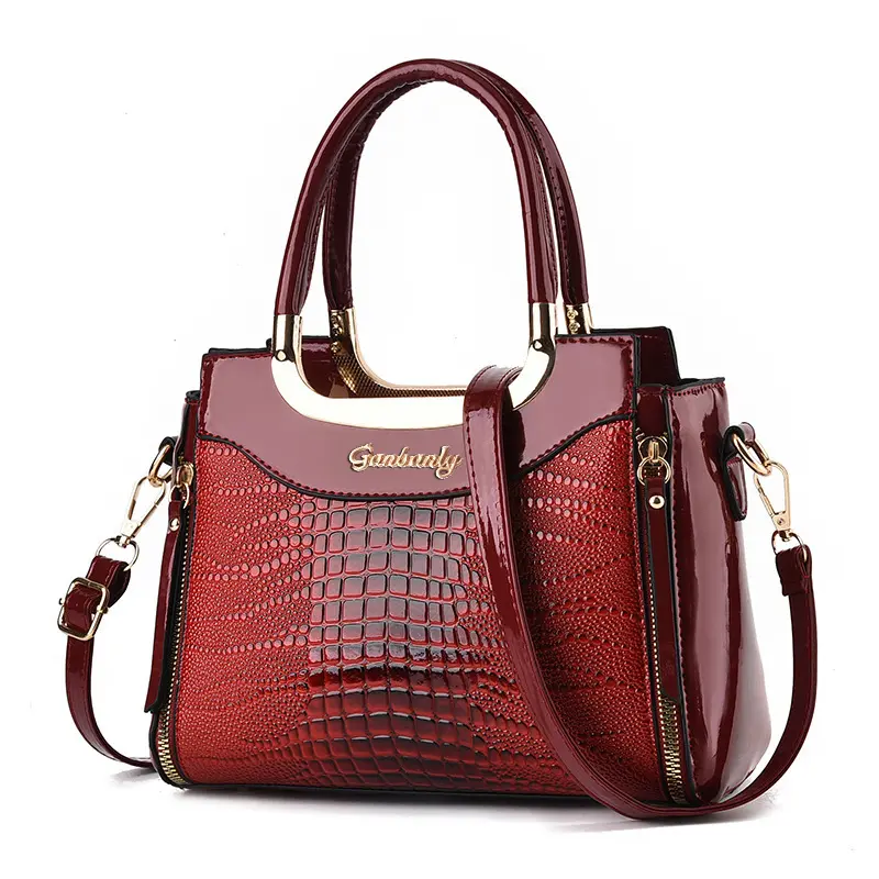 Women's High-Quality PU Crocodile Embossed Shoulder Bag - Adjustable Hands-Free Crossbody & Shoulder Bag for Women, Lightweight Handbag, Crossbody Bags For Women, Adjustable Hands-Free Women's Crossbody & Shoulder Bags