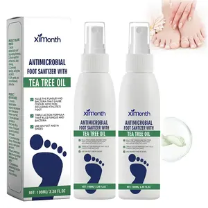 (3 bottles)Tea Tree Oil Foot Spray-Plantar Moisturizing Deodorant for Odor Control&Dry Feet Care,Natural Foot Sanitizer with Antifungal Properties,Ximonth Clear FootSanitizer Foot Spray and Foot Shoe Freshness Hydrate Moisture fast-absorbing formula